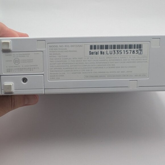 Nintendo Wii RVL-001 Console Gamecube Backwards Compatible - Tested - Picture 5 of 6